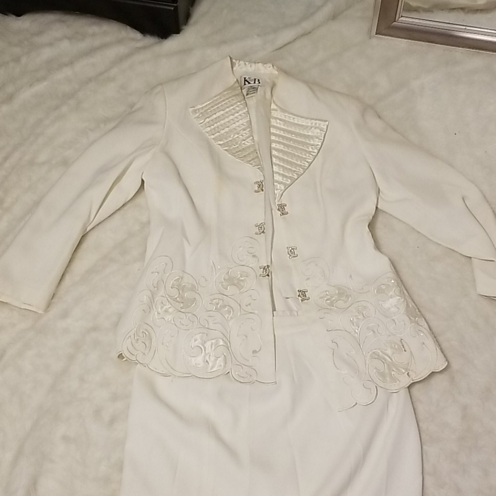Fancy Blinged-Out White Suit